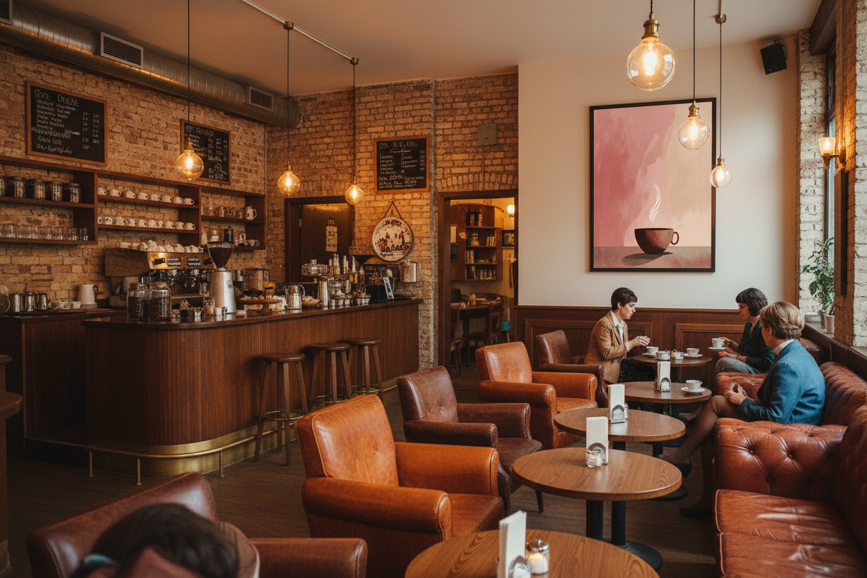 Kaffe Plakat 100 i cafe