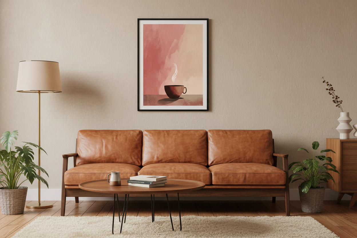 Kaffe Plakat 100 i stue