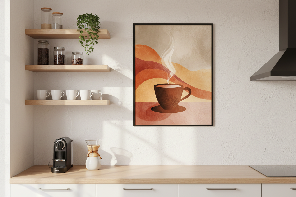Kaffe Plakat 101 i køkken