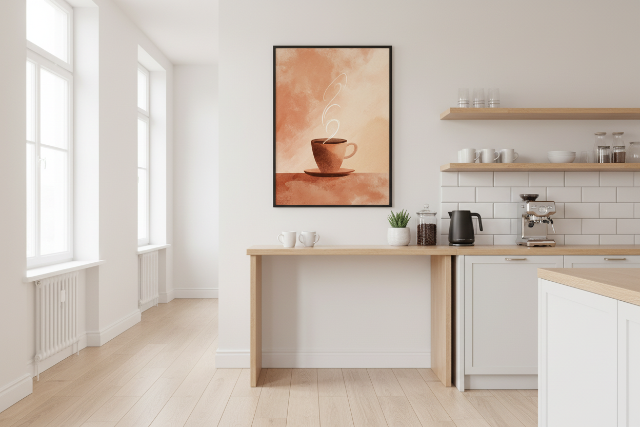 Kaffe Plakat 102 i køkken