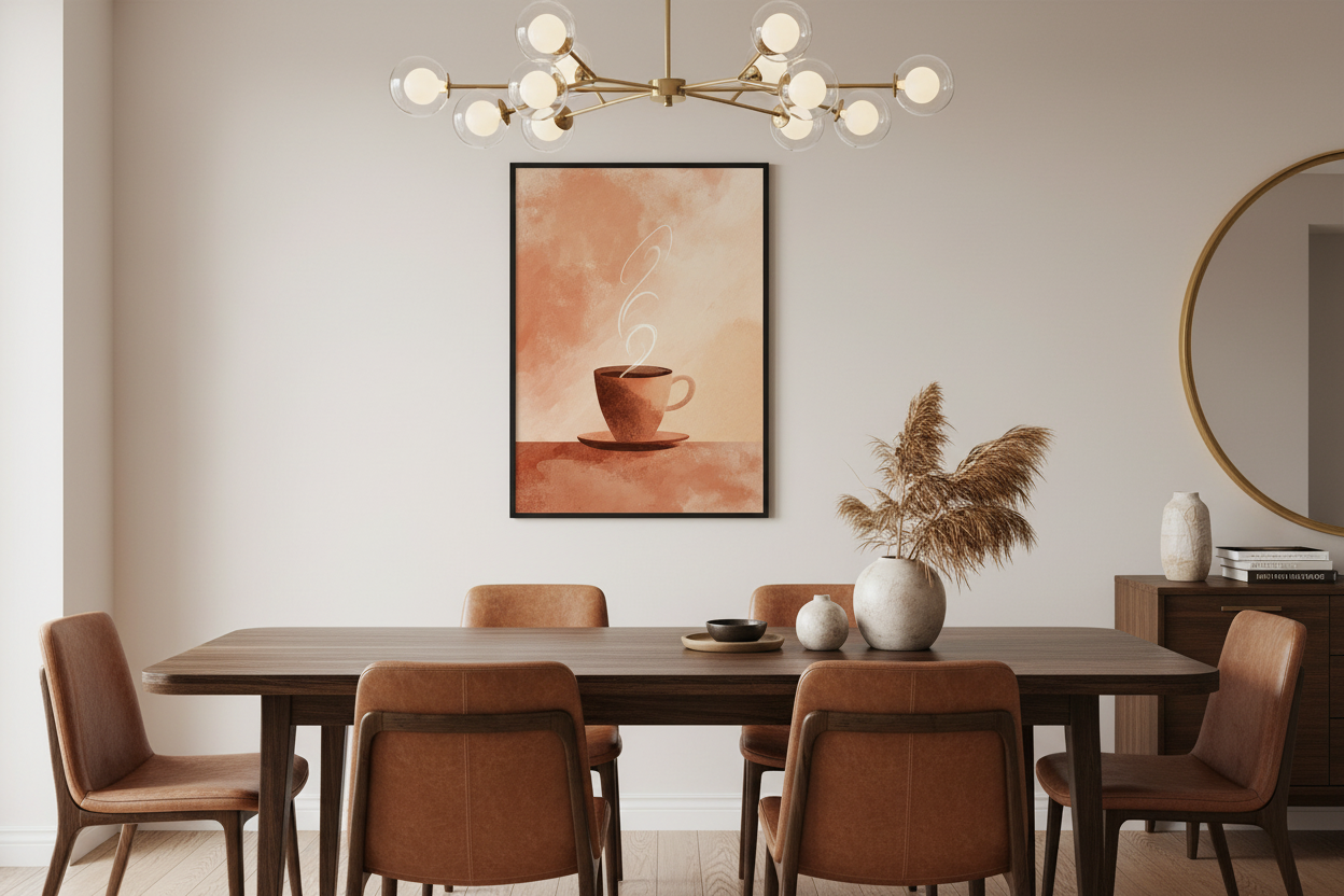 Kaffe Plakat 102 i spisestue