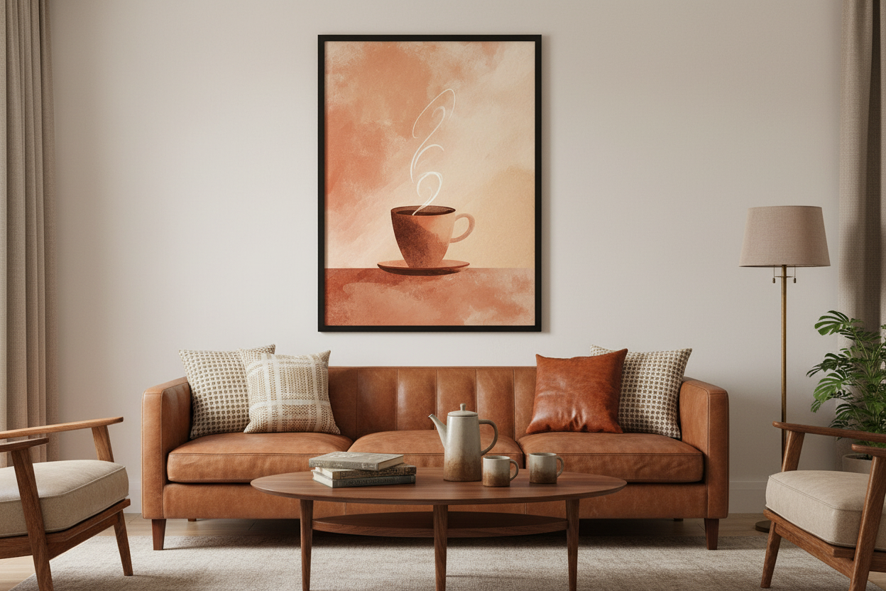 Kaffe Plakat 102 i stue