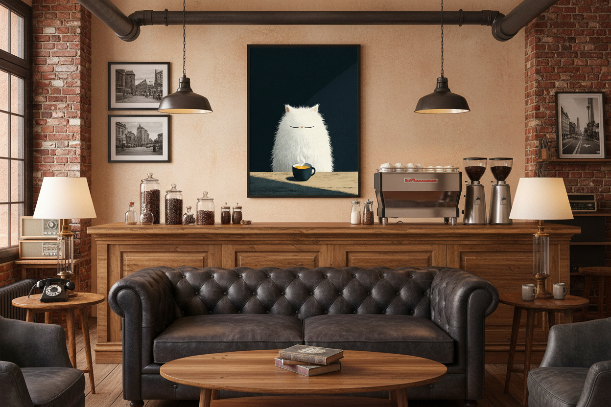 Kaffe Plakat 103 i cafe