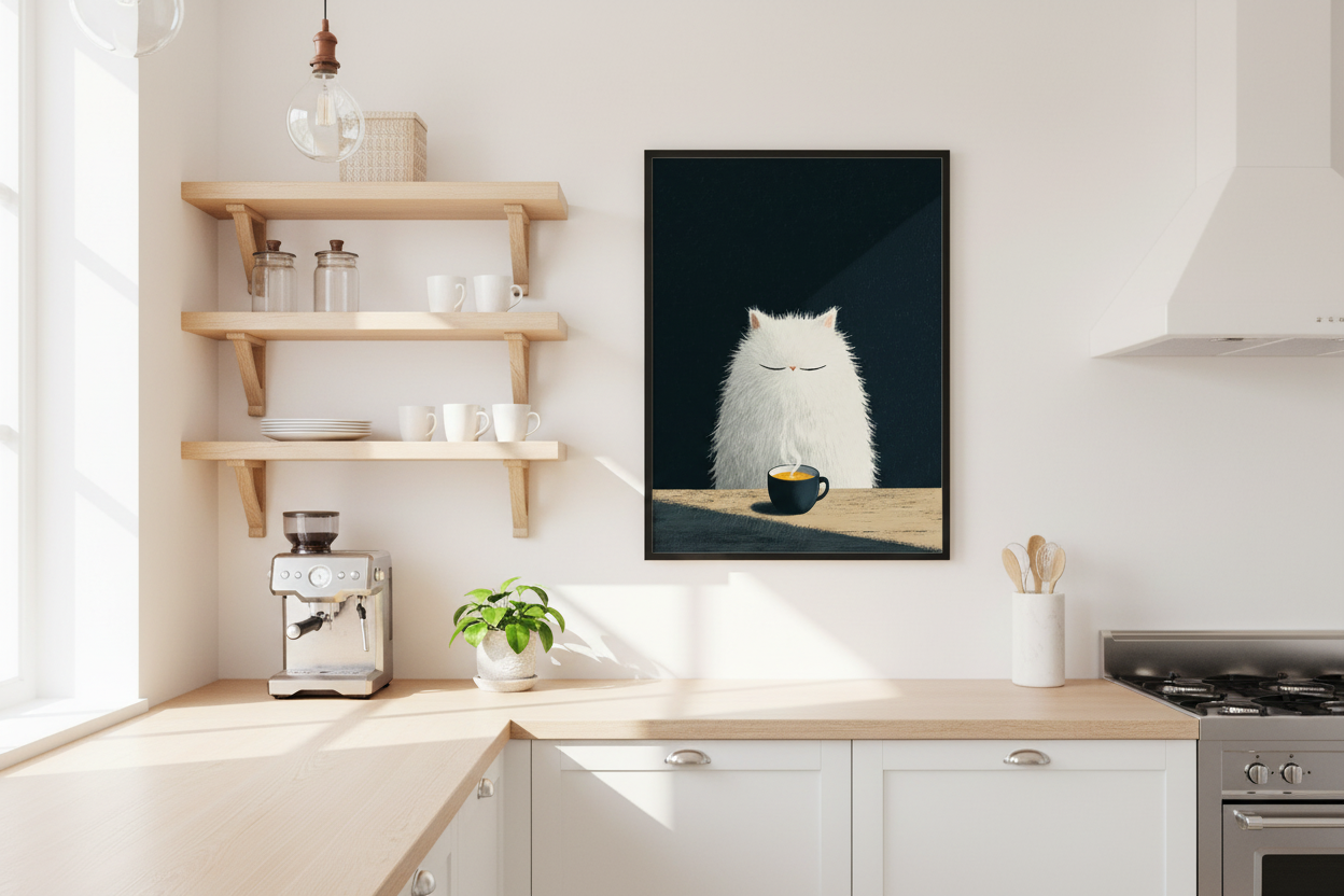 Kaffe Plakat 103 i køkken