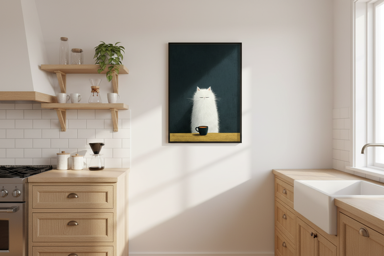 Kaffe Plakat 104 i køkken