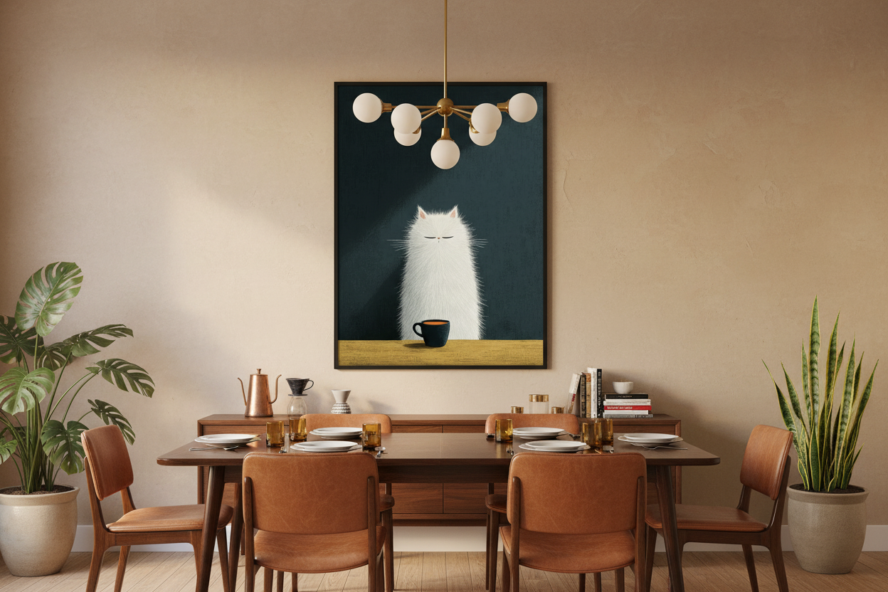 Kaffe Plakat 104 i spisestue