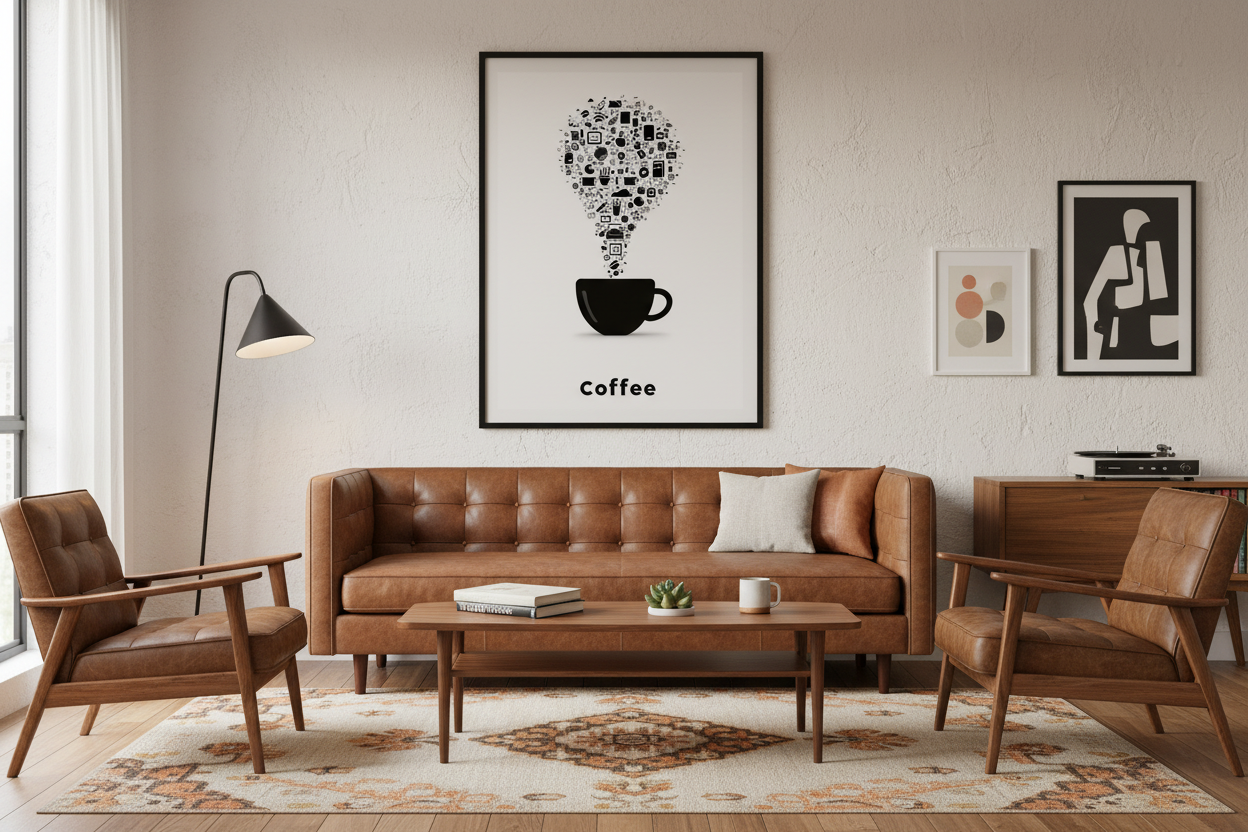 Kaffe Plakat 108 i stue