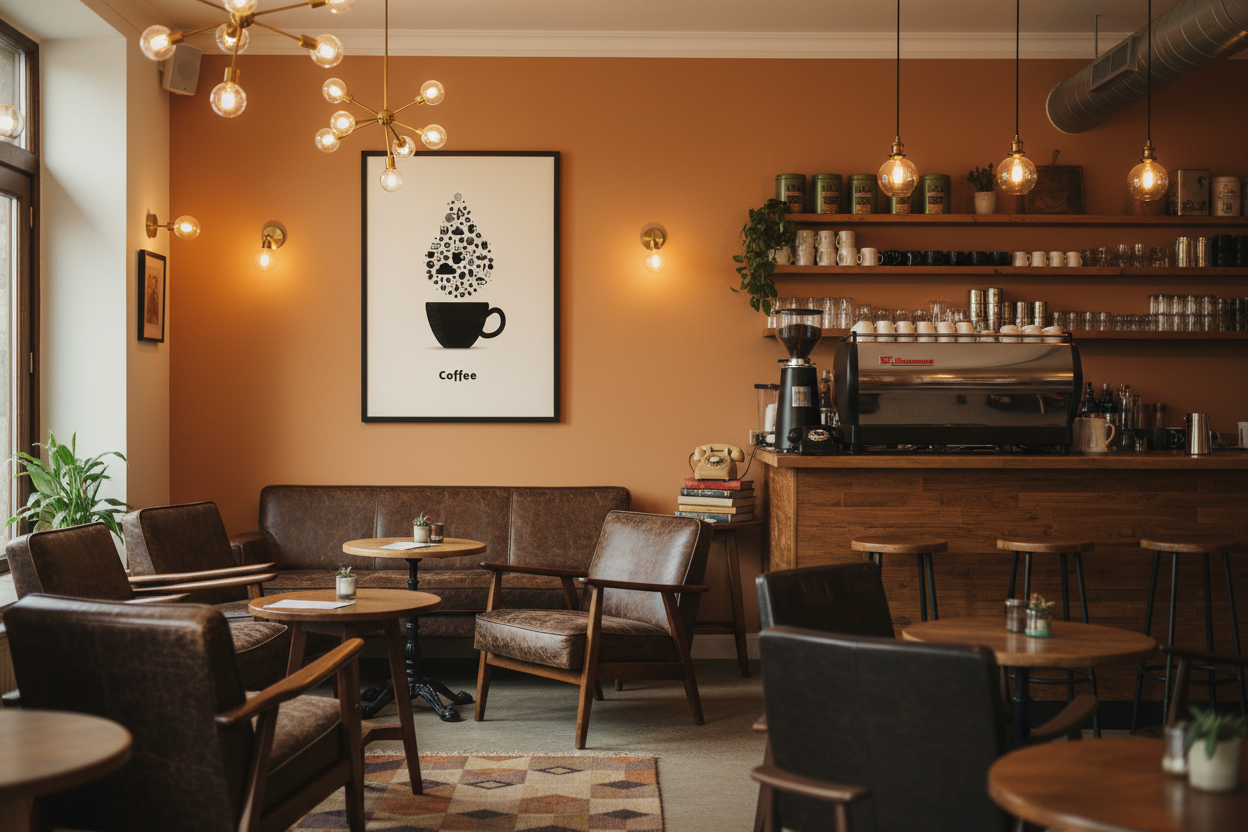 Kaffe Plakat 109 i cafe