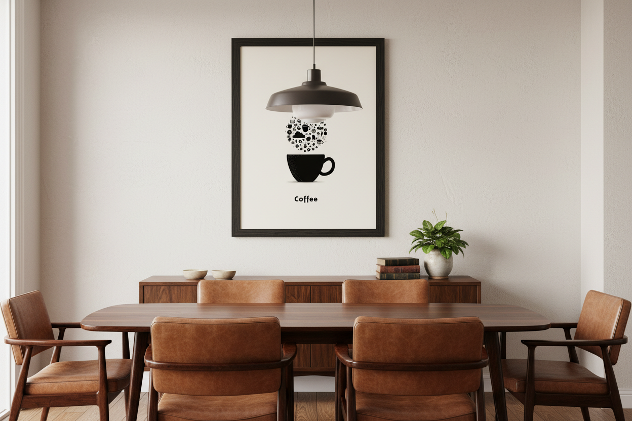 Kaffe Plakat 109 i spisestue