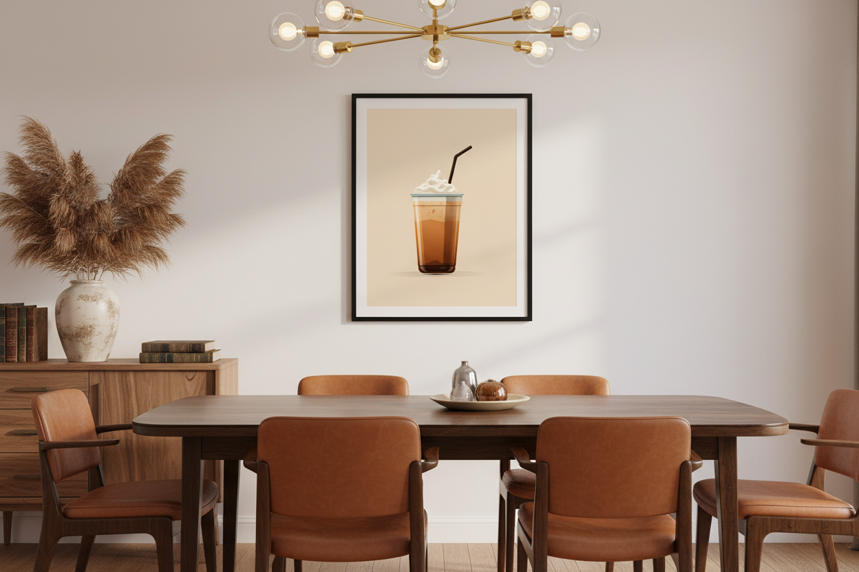 Kaffe Plakat 110 i spisestue