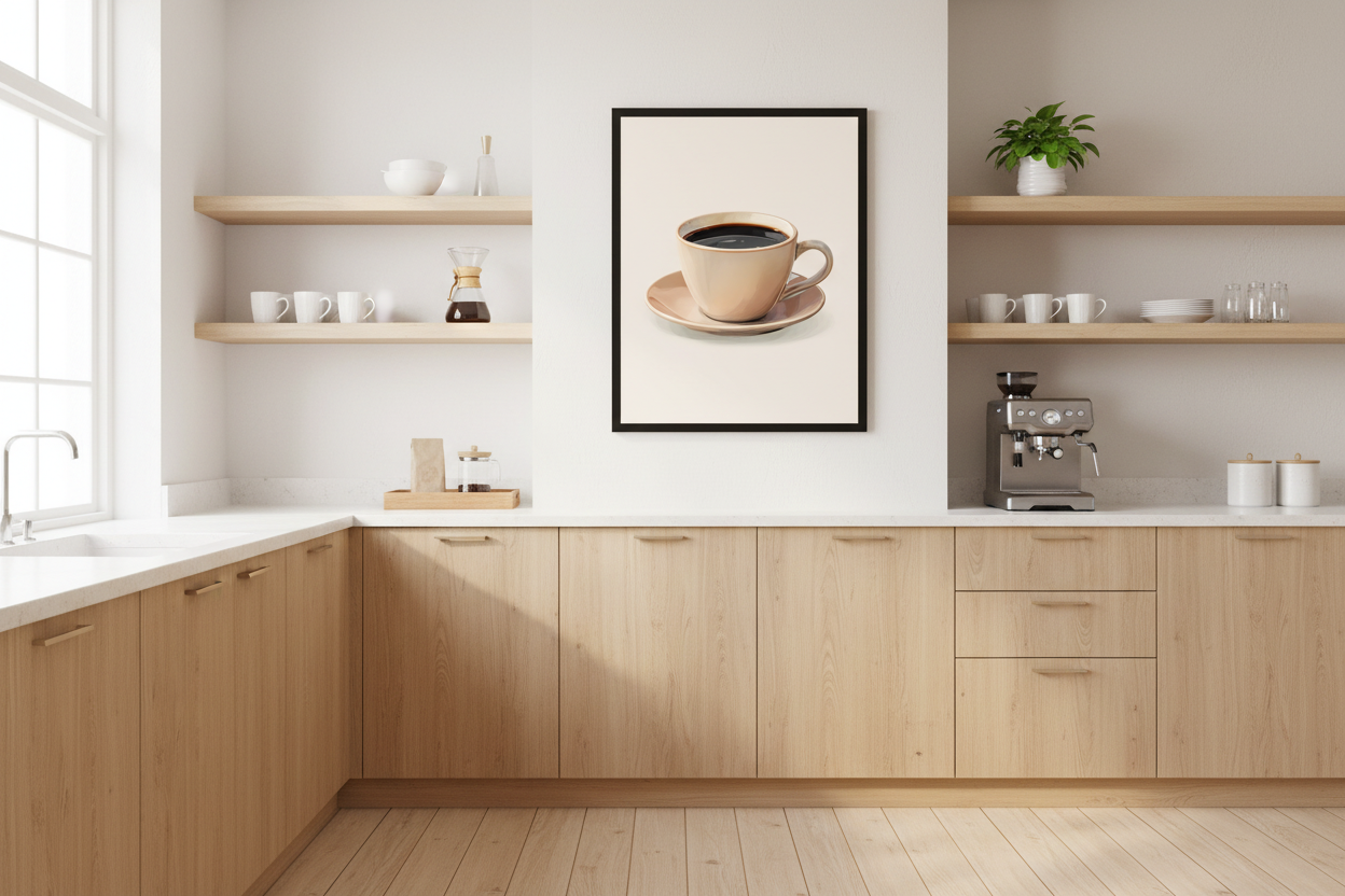 Kaffe Plakat 111 i køkken