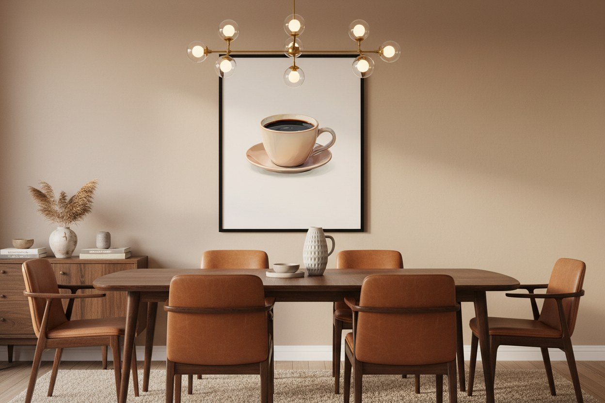 Kaffe Plakat 111 i spisestue