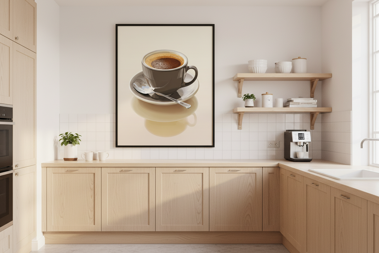 Kaffe Plakat 112 i køkken