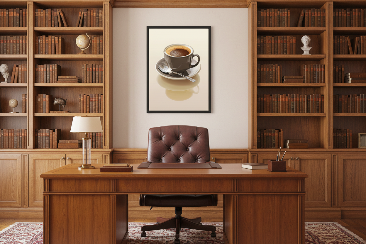 Kaffe Plakat 112 i kontor 1960'erne