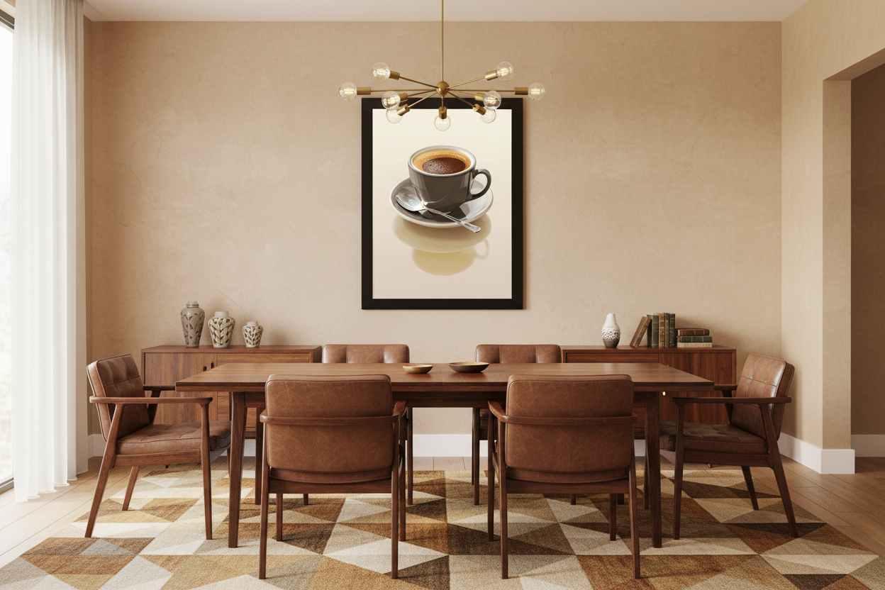 Kaffe Plakat 112 i spisestue