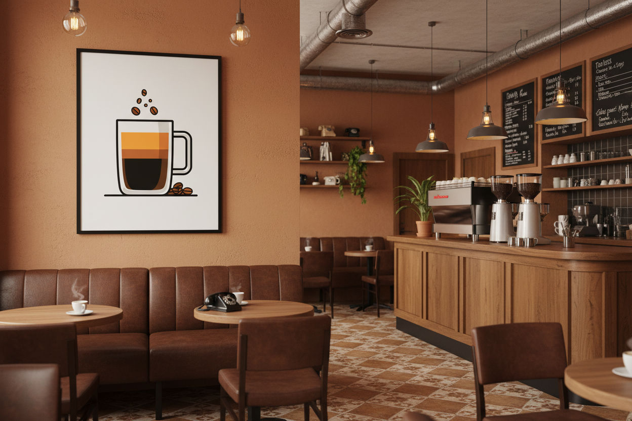 Kaffe Plakat 113 i cafe