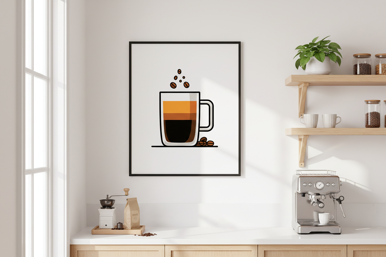 Kaffe Plakat 113 i køkken
