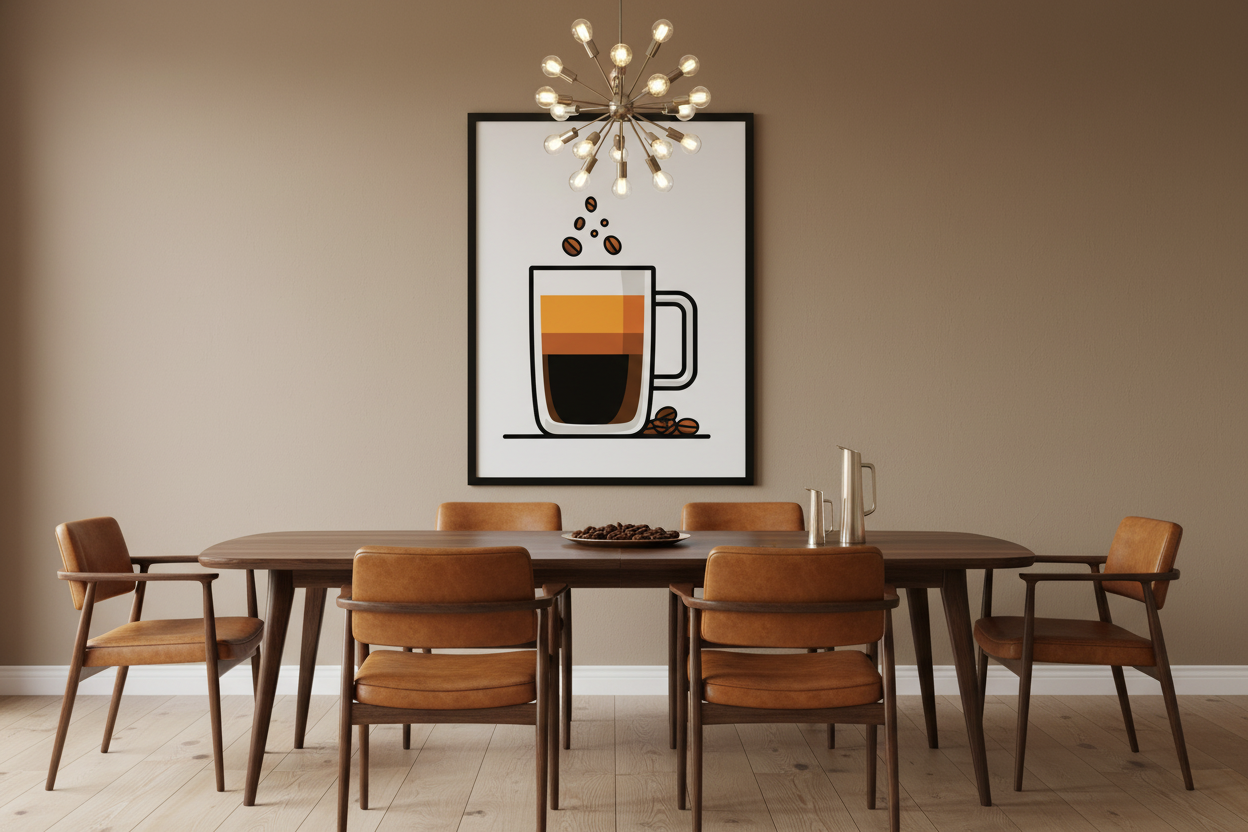 Kaffe Plakat 113 i spisestue