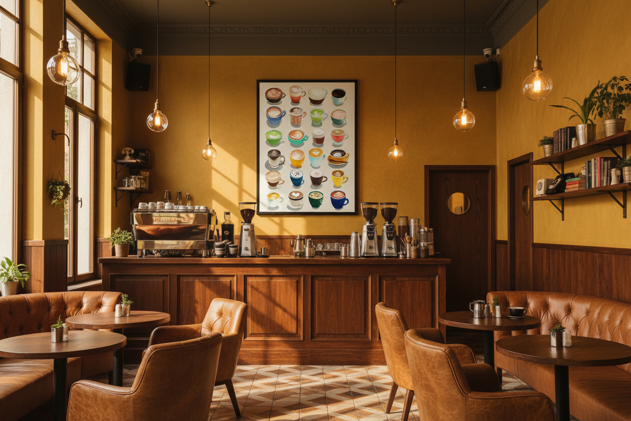 Kaffe Plakat 114 i cafe