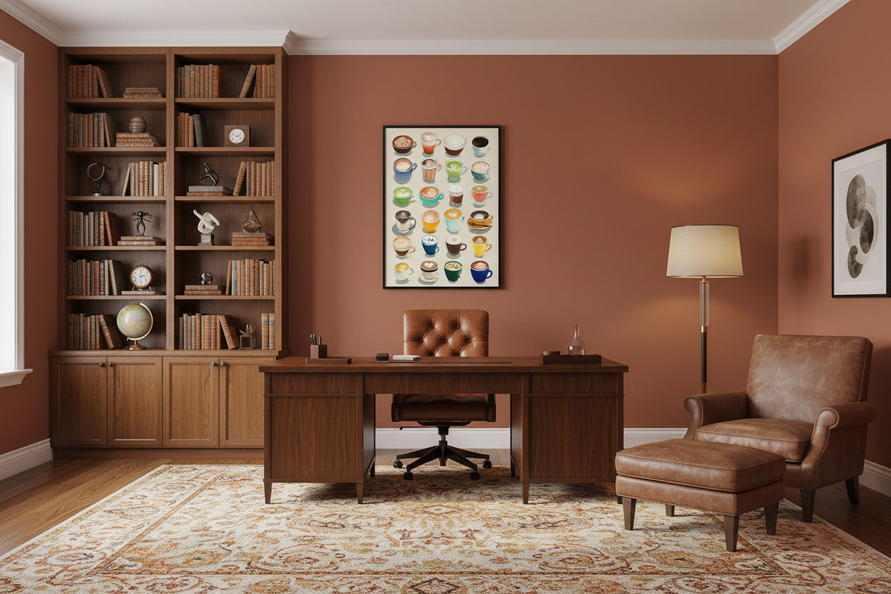 Kaffe Plakat 114 i kontor 1960'erne