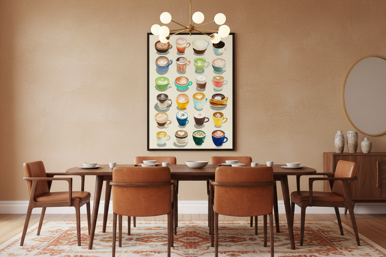 Kaffe Plakat 114 i spisestue