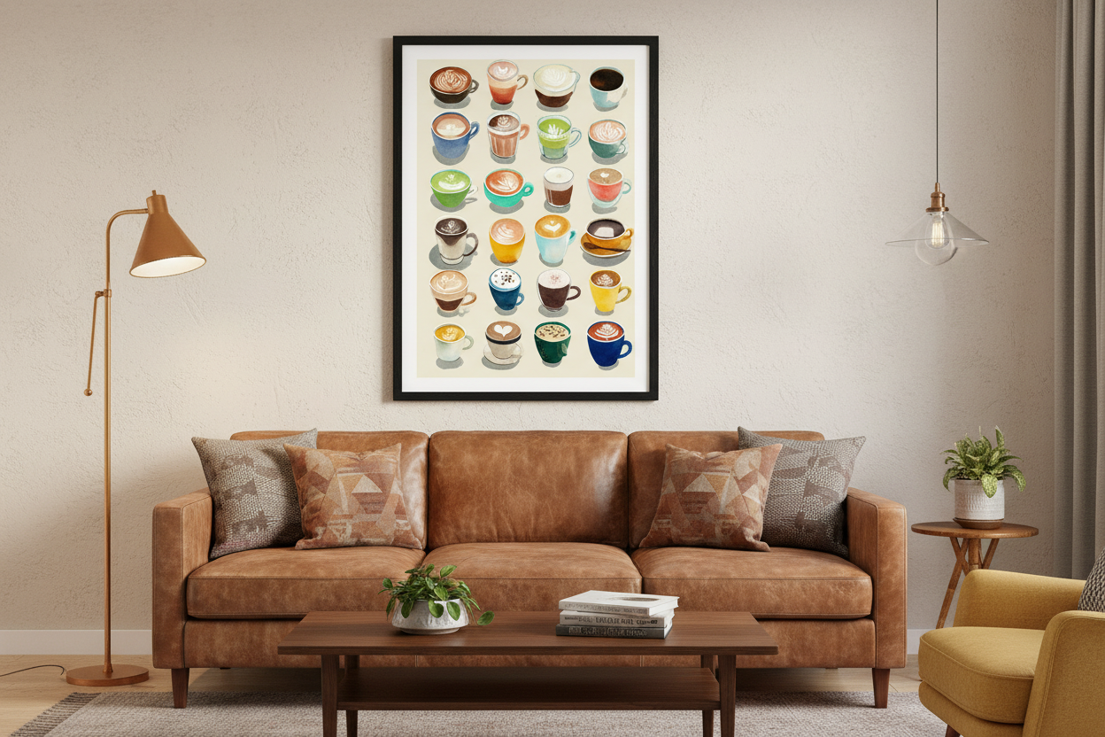 Kaffe Plakat 114 i stue