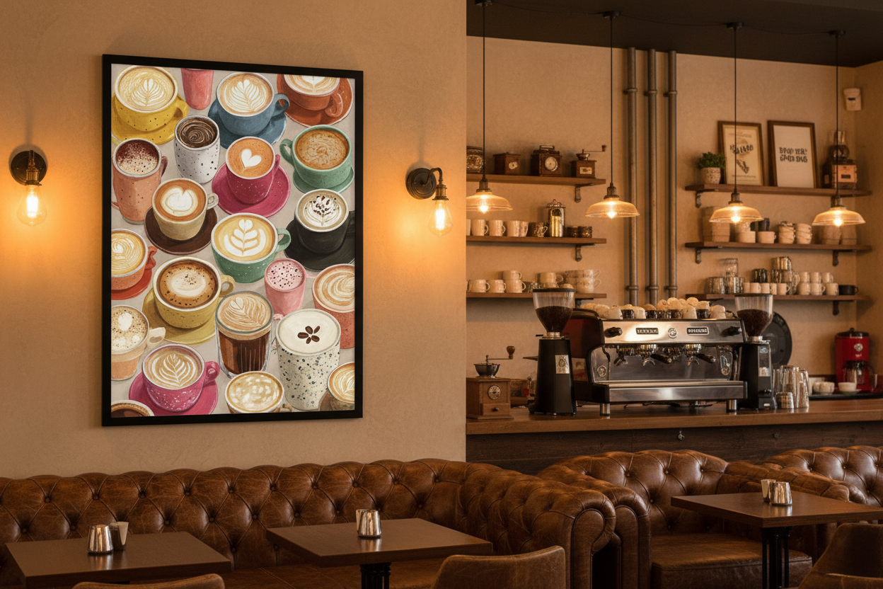 Kaffe Plakat 115 i cafe