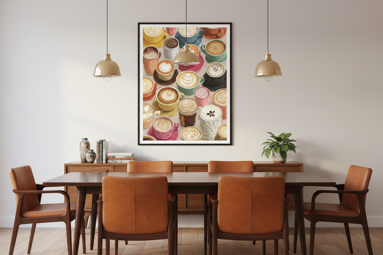 Kaffe Plakat 115 i spisestue
