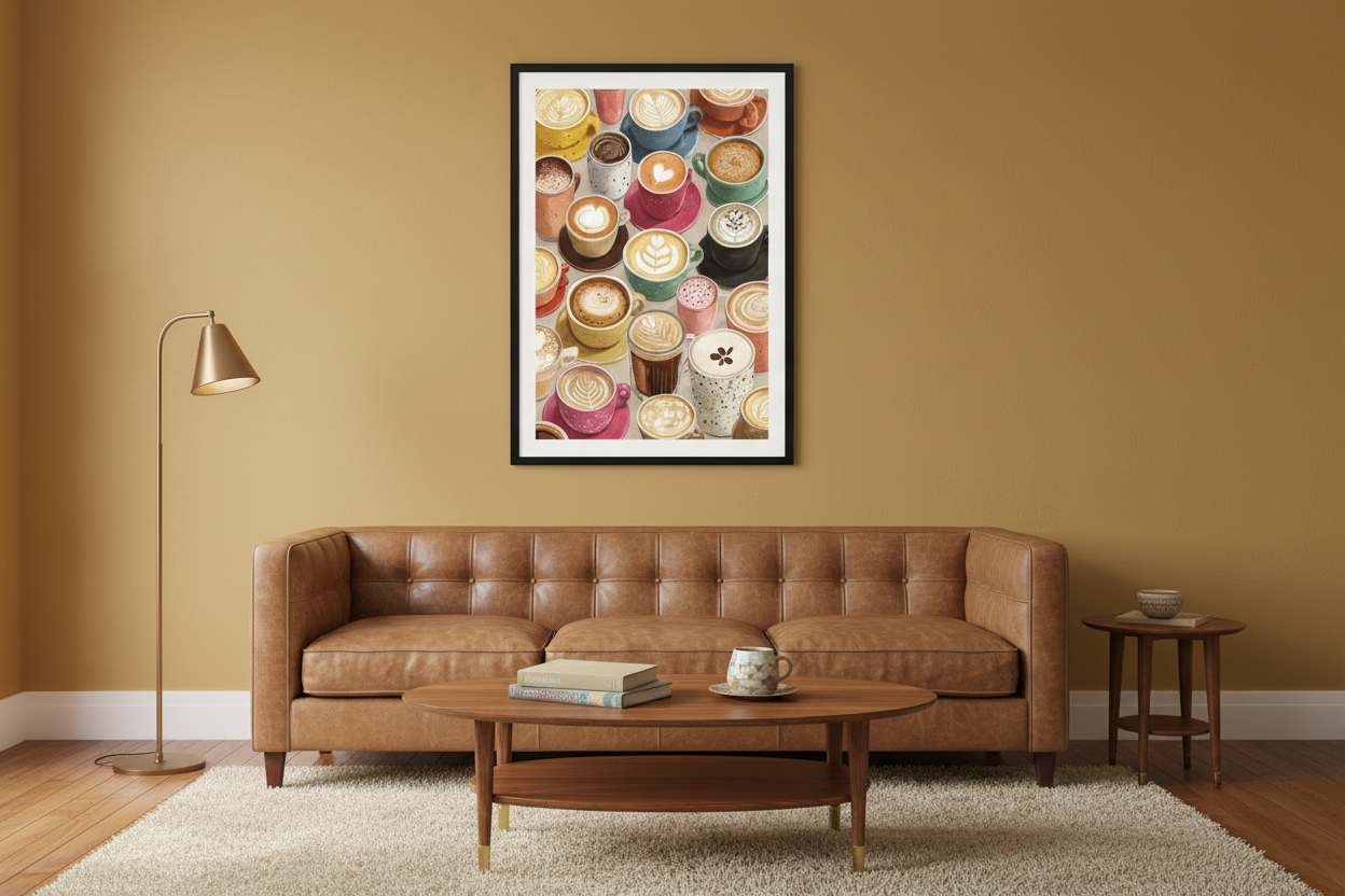 Kaffe Plakat 115 i stue