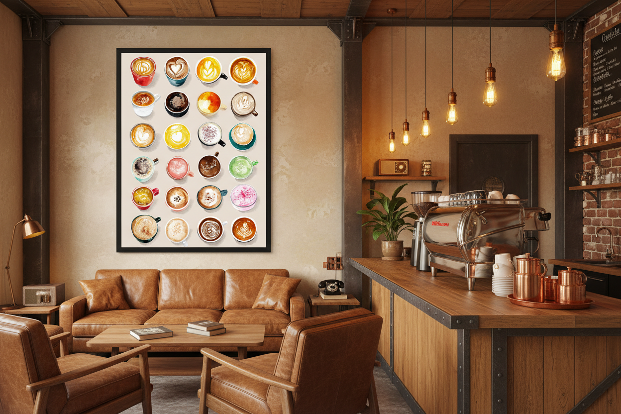 Kaffe Plakat 117 i cafe