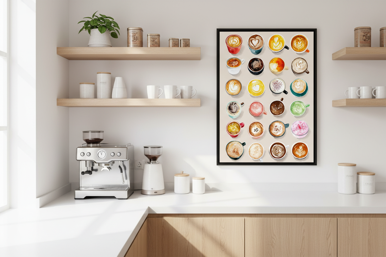 Kaffe Plakat 117 i køkken