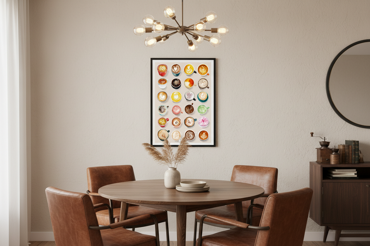 Kaffe Plakat 117 i spisestue