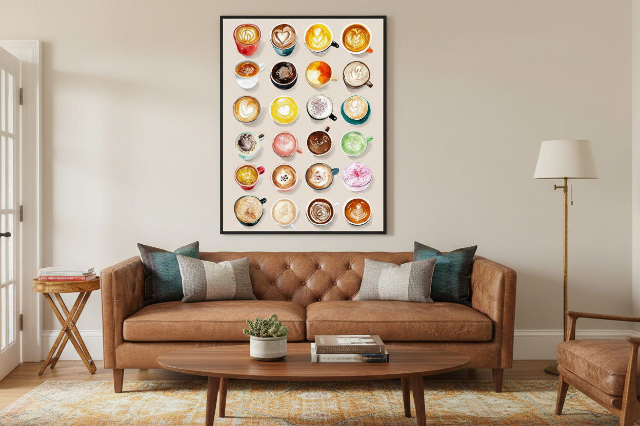 Kaffe Plakat 117 i stue