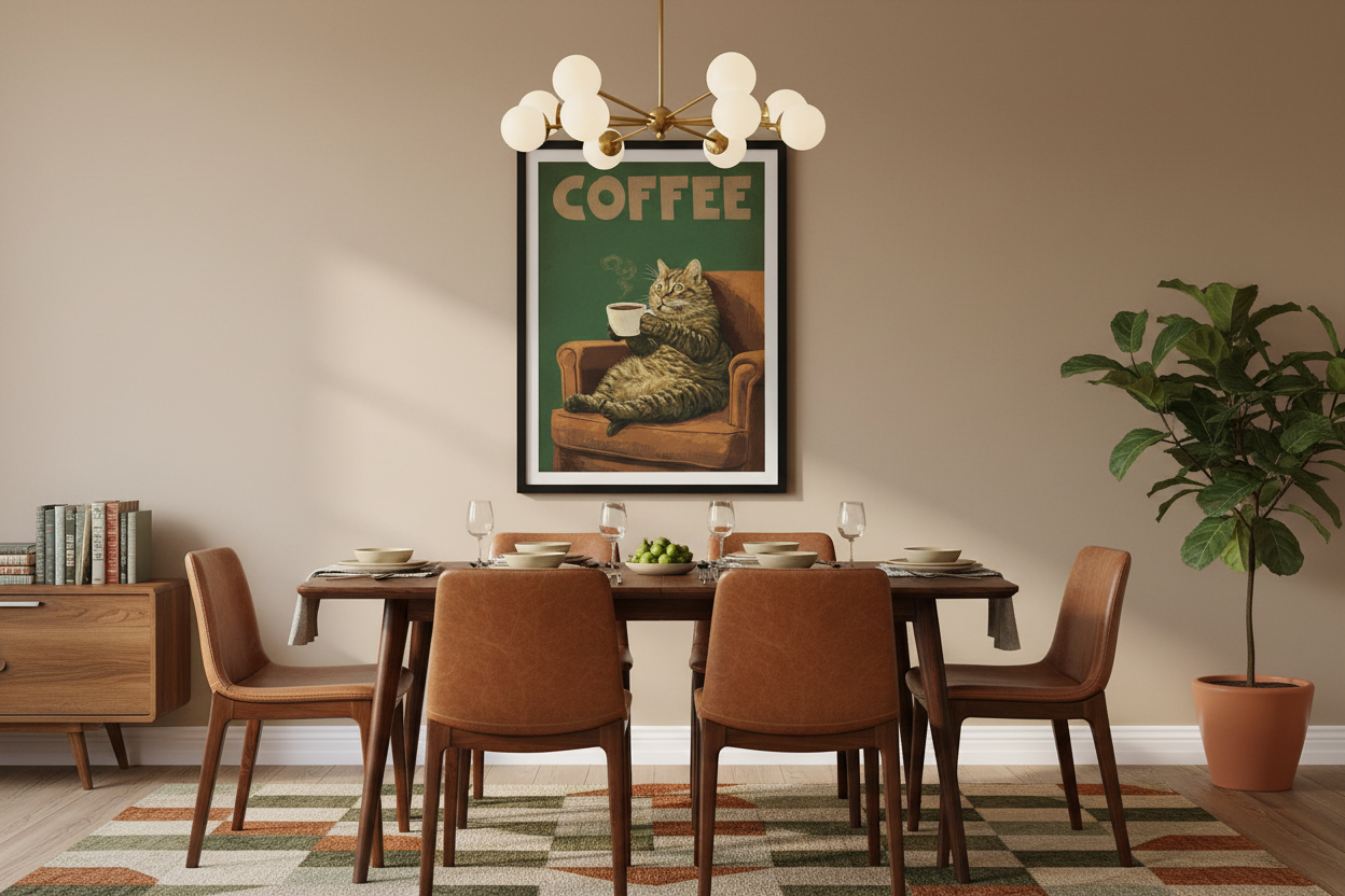 Kaffe Plakat 118 i spisestue