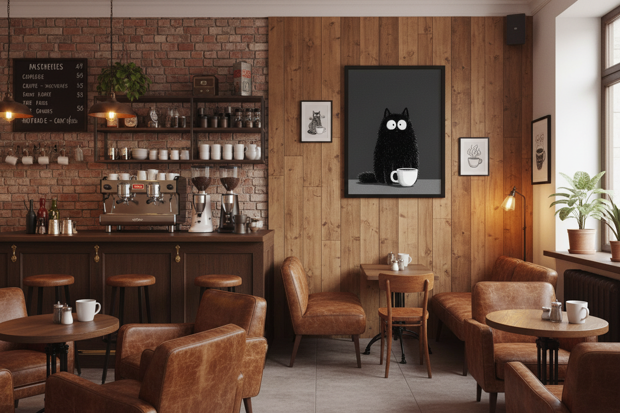 Kaffe Plakat 119 i cafe