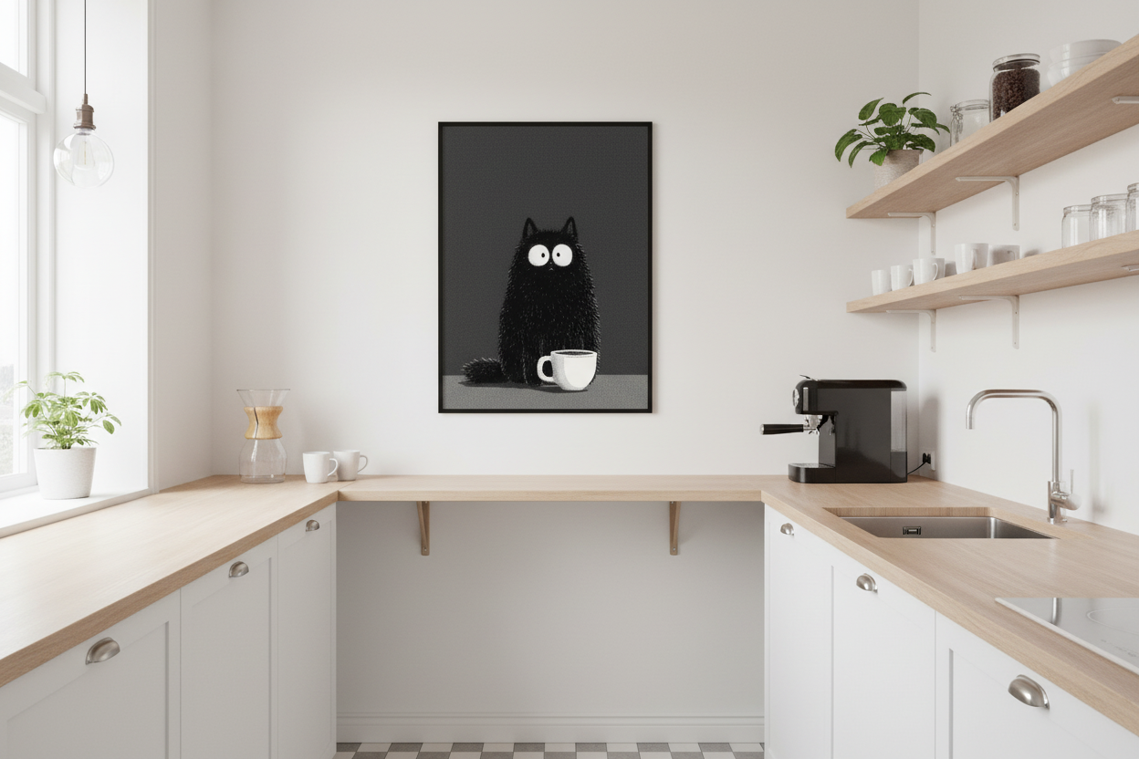 Kaffe Plakat 119 i køkken