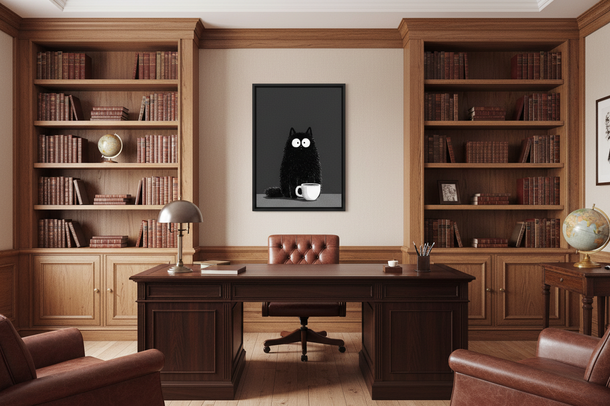 Kaffe Plakat 119 i kontor 1960'erne