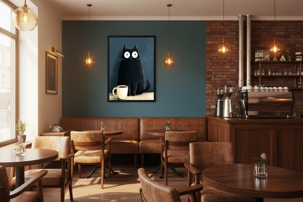 Kaffe Plakat 120 i cafe