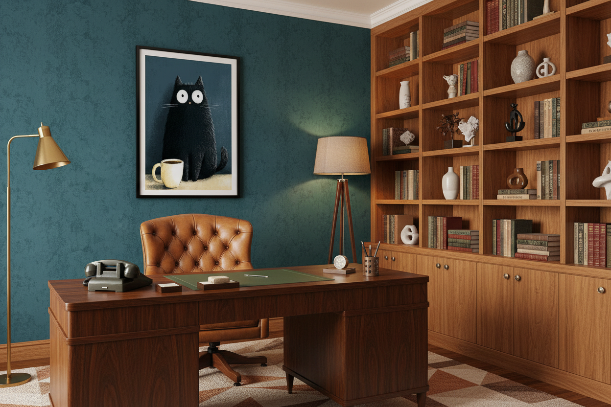 Kaffe Plakat 120 i kontor 1960'erne