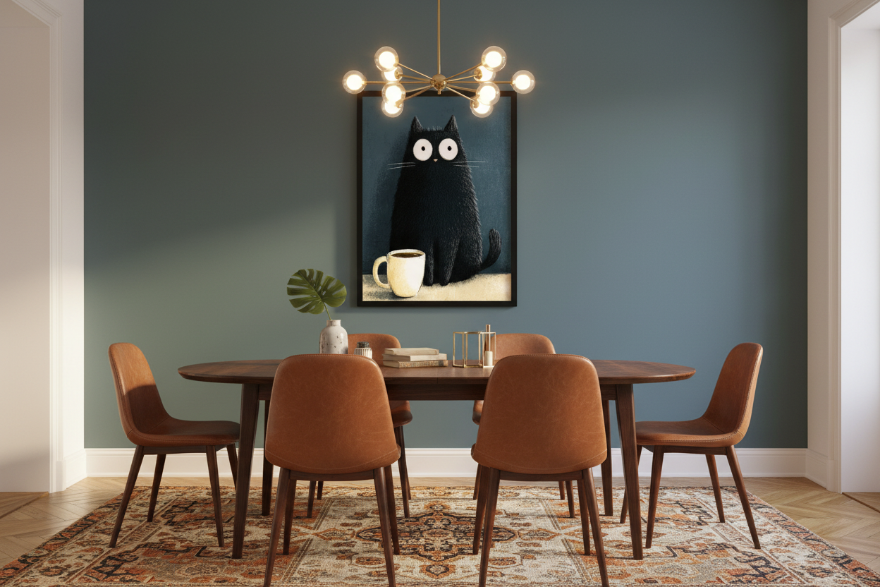 Kaffe Plakat 120 i spisestue