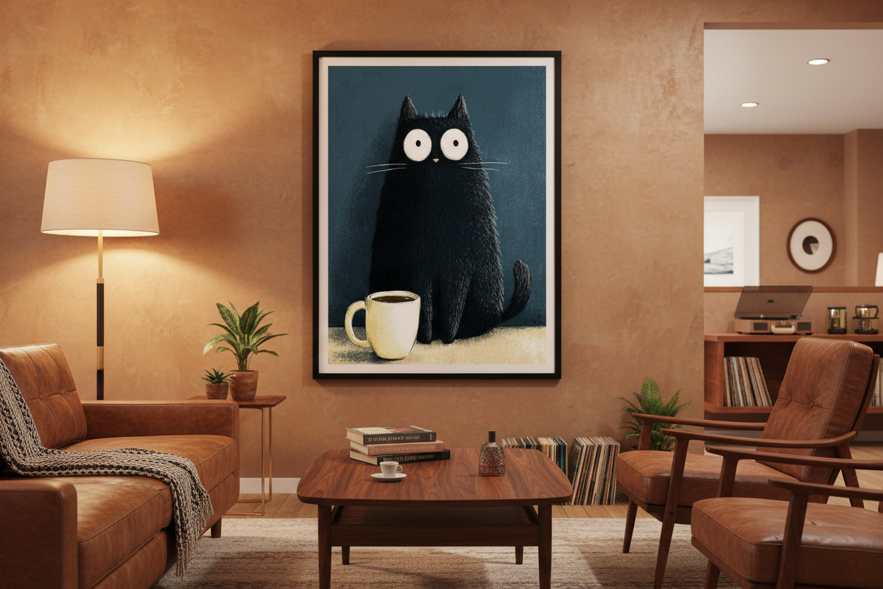 Kaffe Plakat 120 i stue