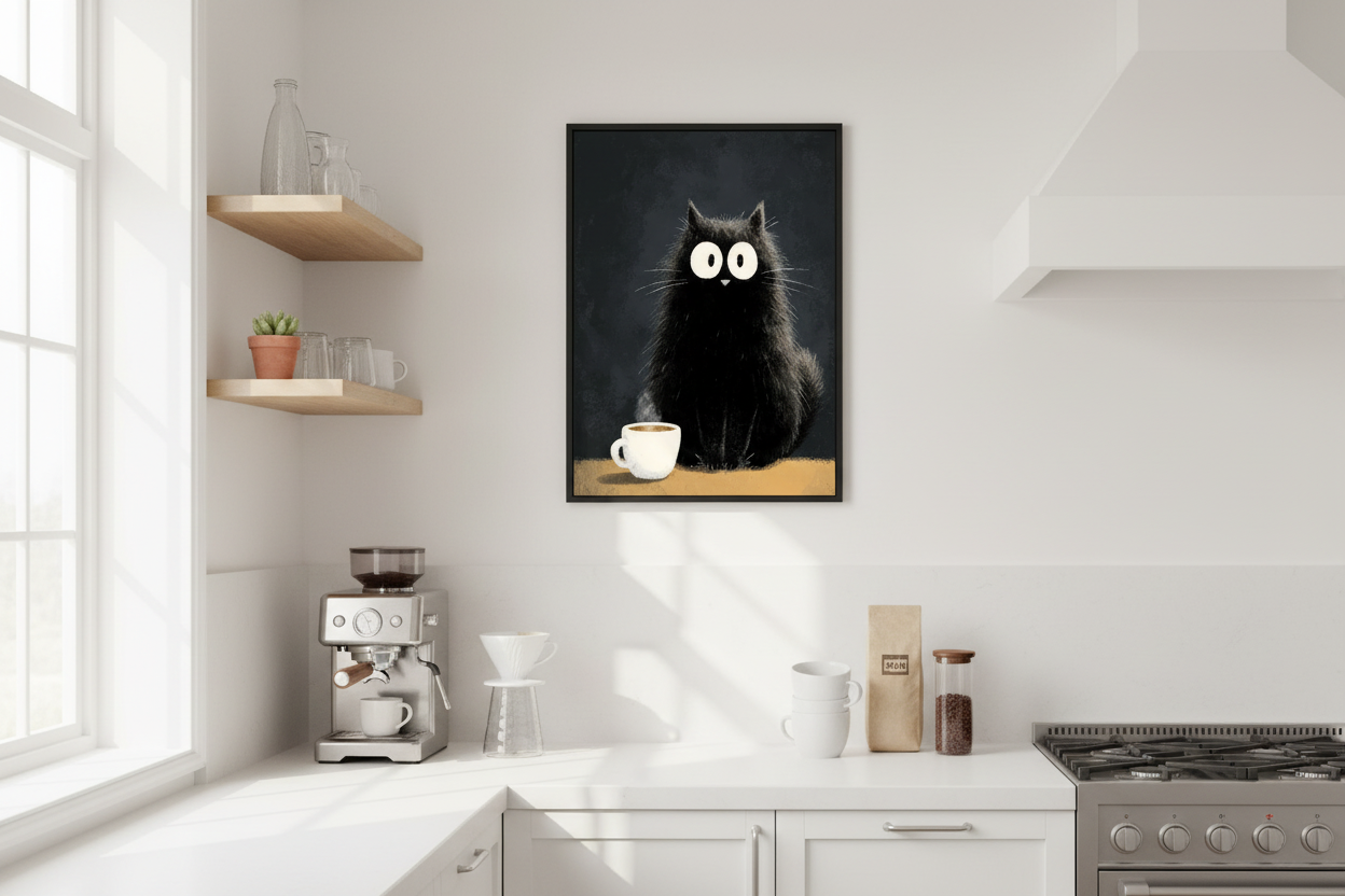 Kaffe Plakat 121 i køkken