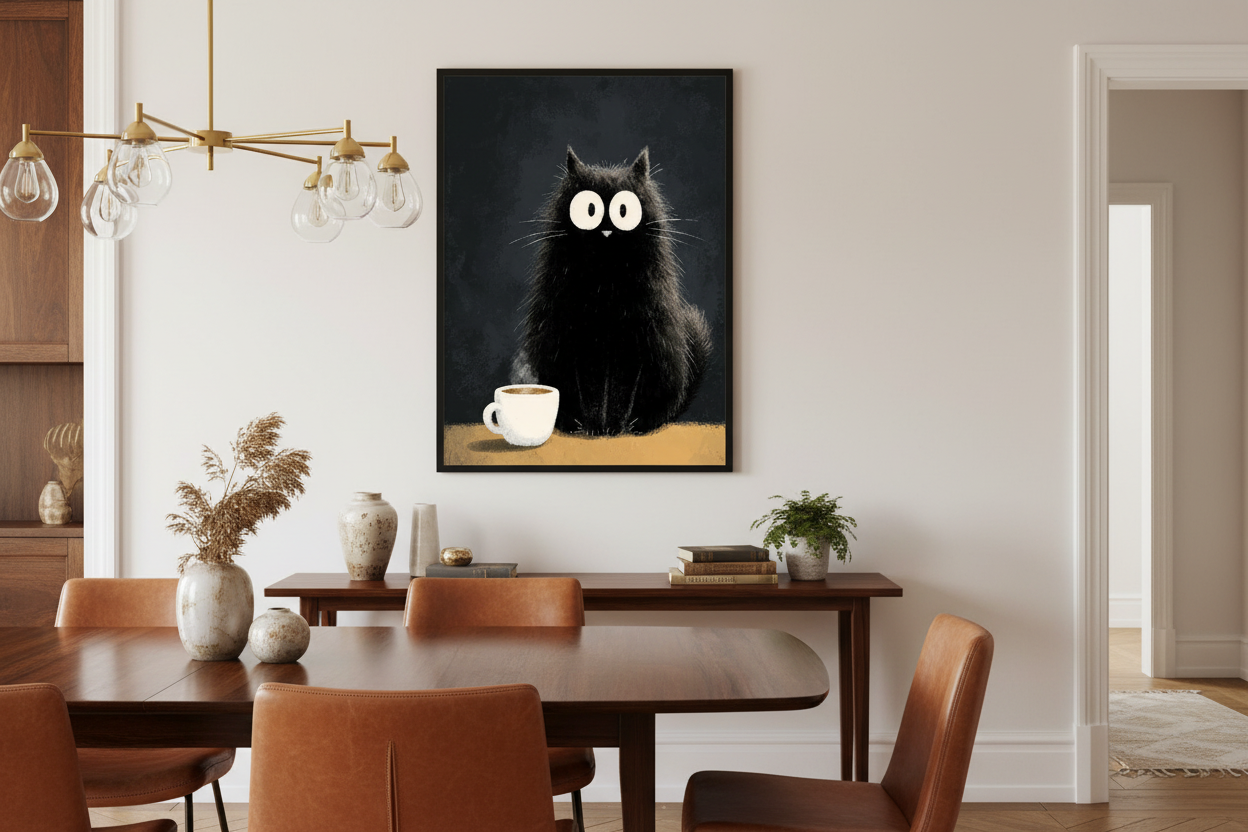 Kaffe Plakat 121 i spisestue