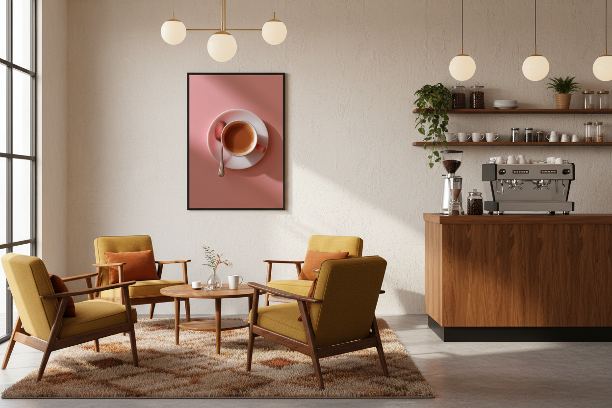 Kaffe Plakat 52 i cafe