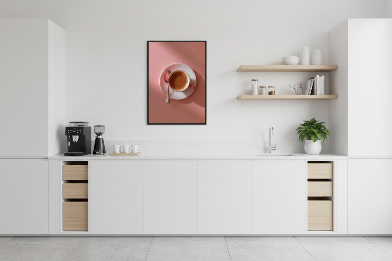 Kaffe Plakat 52 i IKEA køkken