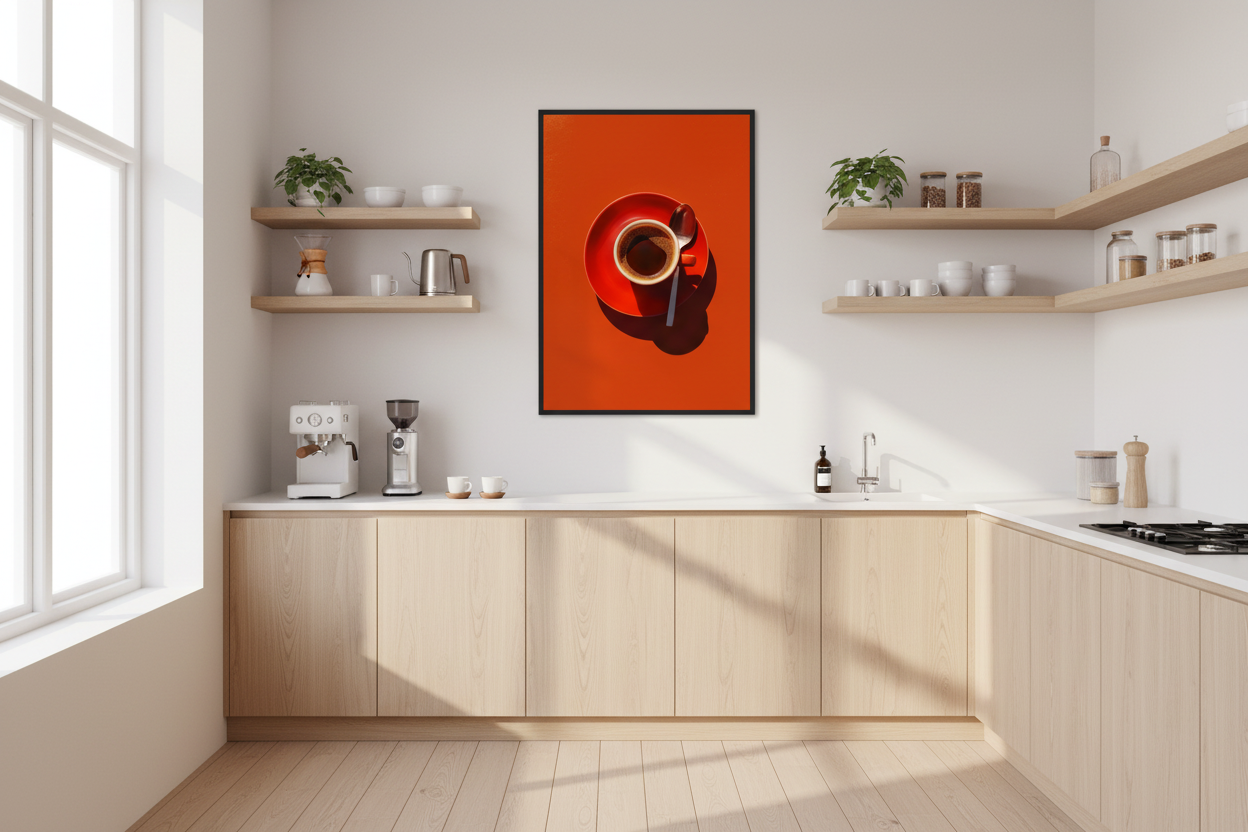 Kaffe Plakat 53 i køkken