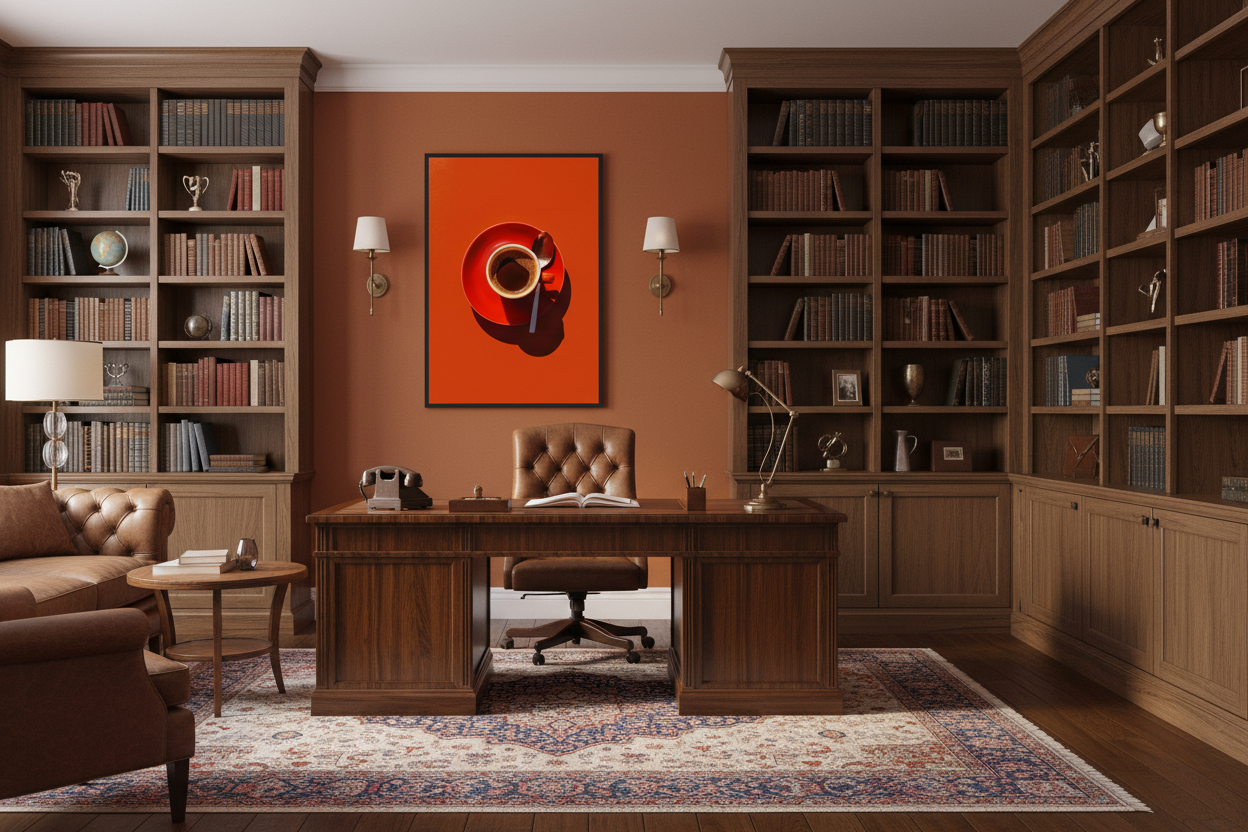 Kaffe Plakat 53 i kontor 1960'erne