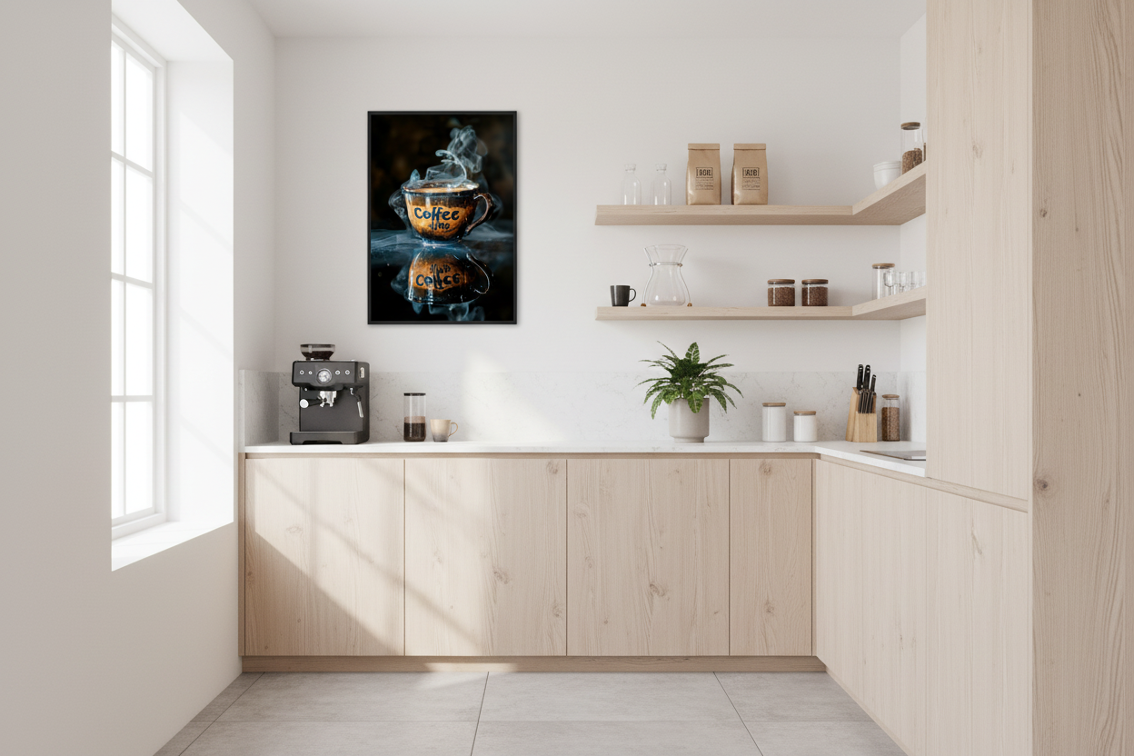 Kaffe Plakat 54 i køkken