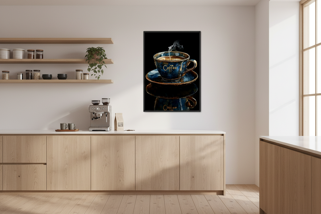 Kaffe Plakat 55 i køkken