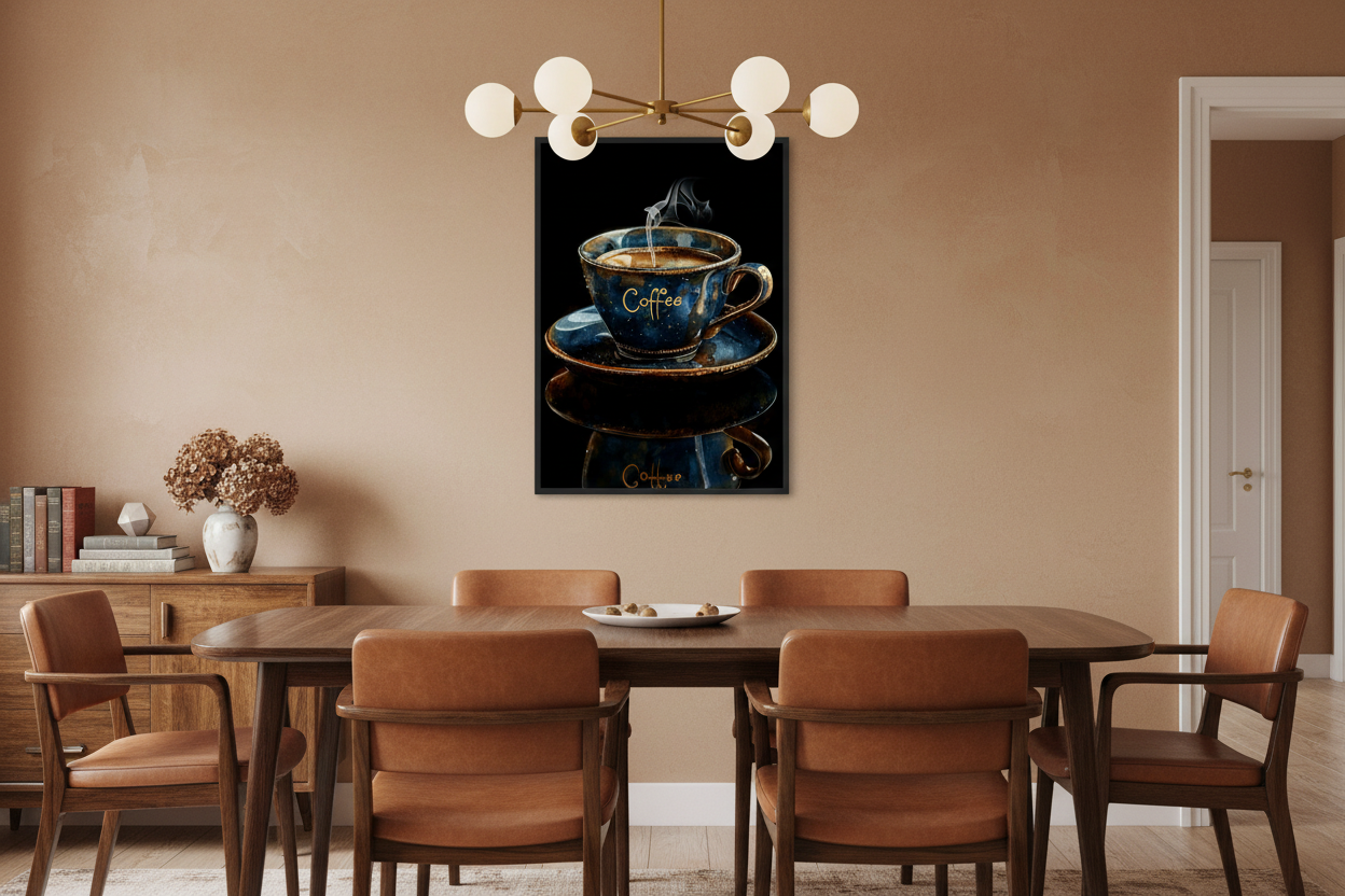 Kaffe Plakat 55 i spisestue